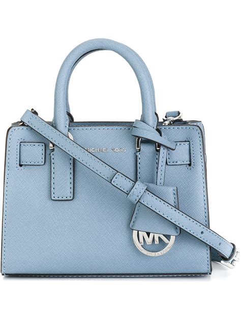 michael kors crossbody blue and silver|Michael Kors handbags baby blue.